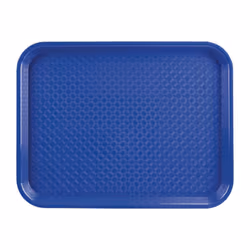 Kristallon Small Polypropylene Fast Food Tray Blue 345mm - [DP215]