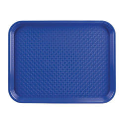 Kristallon Small Polypropylene Fast Food Tray Blue 345mm - [DP215]