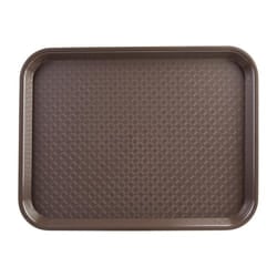 Kristallon Small Polypropylene Fast Food Tray Brown 345mm - [DP218]