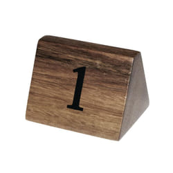 Olympia Acacia Table Number Signs Numbers 1-10