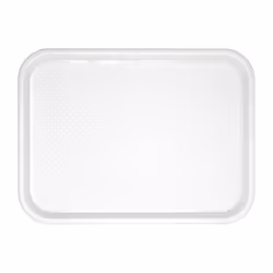 Kristallon Large Plastic Fast Food Tray White 450mm - [GF997]