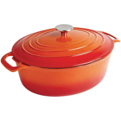 Vogue Orange Oval Casserole Dish 5Ltr - [GH311]
