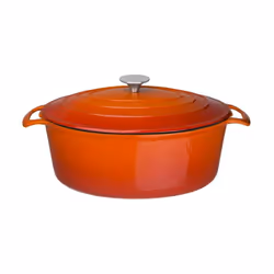 Vogue Orange Oval Casserole Dish 6Ltr - [GH312]