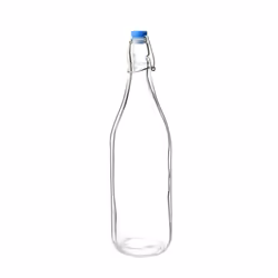 Olympia Glass Water Bottles 1Ltr (Pack of 6) - [GG930]