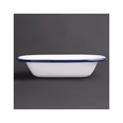 Olympia Enamel Pie Dishes Rectangular 180 x 135mm (Pack of 6)