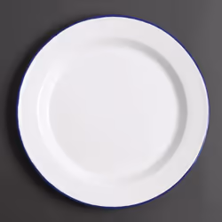 Olympia Enamel Dinner Plates 245mm (Pack of 6) - [GM512]