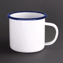 Olympia Enamel Mugs 350ml (Pack of 6) - [GM516]