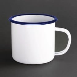 Olympia Enamel Mugs 350ml (Pack of 6) - [GM516]