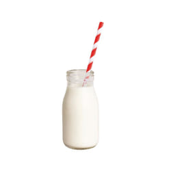 Olympia Glass Milk Bottle 200ml (Pack of 12)