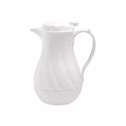 Olympia Insulated Swirl Jug White 2Ltr