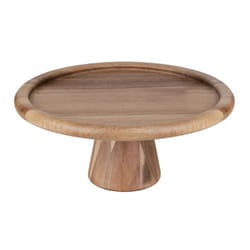 Olympia Acacia Cake Stand 305(Ã) x 127(H)mm