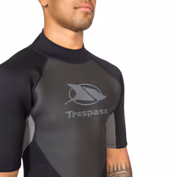 Trespass Mens Wetsuit Short Sleeved Neoprene Scuba - XXS, Black