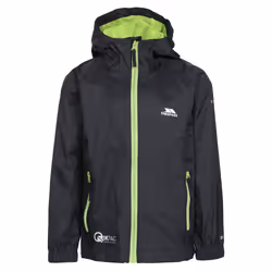Trespass Qikpac Kids Waterproof Jacket - 5-6 Years, Black