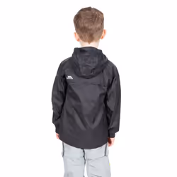 Trespass Qikpac Kids Waterproof Jacket - 5-6 Years, Black
