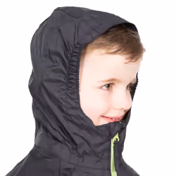Trespass Qikpac Kids Waterproof Jacket - 5-6 Years, Black