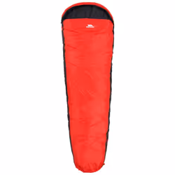 Trespass Sleeping Bag 3 Season Mummy Shape Doze - One Size, Red