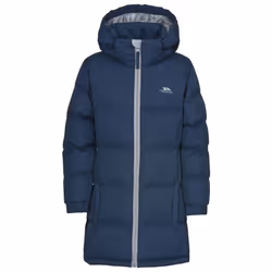 Trespass Girls Padded Jacket Hooded Tiffy - 2-3 Years, Navy Tone