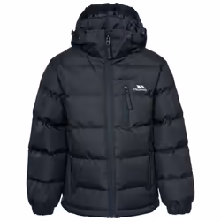 Trespass Boys Padded Jacket Hooded Tuff - 3-4 Years, Black