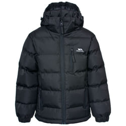 Trespass Boys Padded Jacket Hooded Tuff - 3-4 Years, Black