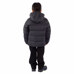 Trespass Boys Padded Jacket Hooded Tuff - 5-6 Years, Flint