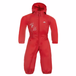 Trespass Babies Rainsuit Waterproof Dripdrop - 12/18, Signal Red