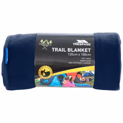 Trespass Picnic Travel Microfleece 120x180cm - EACH, Navy Blue