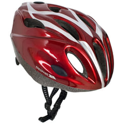 Trespass Kids Bike Helmet Tanky Red - 52/56, Metallic Red
