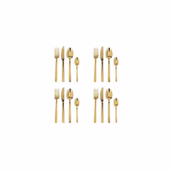 Mikasa Ciara Diseno 16 Piece Cutlery Set - Gold