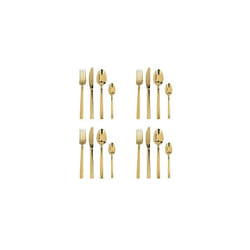 Mikasa Ciara Diseno 16 Piece Cutlery Set - Gold
