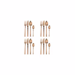 Mikasa Ciara Diseno 16 Piece Cutlery Set PVD Copper