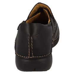 Ladies Clarks Un Structured Slip On Shoes Un Loop - E Fit - Black, UK 4 - Additional view 4