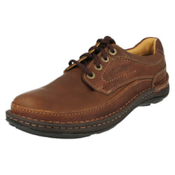 Ladies Clarks Ballerina Flats Neenah Garden - E Fit - Brown, UK 6