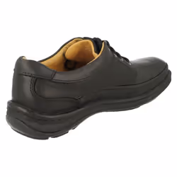 Mens Clarks Active Air Lace Up Shoes Nature Three - G Fit - UK 7.5, Black