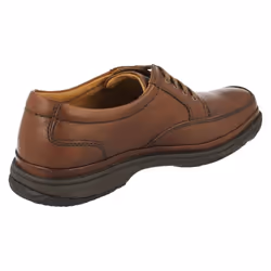 ) Mens Clarks Flexlight Wide Fitting Lace Up Shoe Swift Mile - H Fit - UK 6, Mahogany (Brown