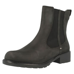 Ladies Clarks Chelsea Pull On Boots Orinoco Club - D Fit - UK 3, Black