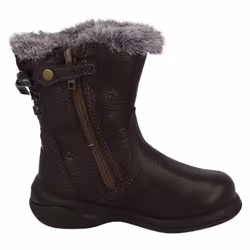 ) Clarks Girls Casual Boots Ice Lace GTX - G Fit - UK 4 Infant, Plum (Purple
