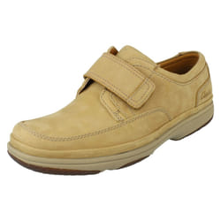 ) Mens Clarks Wide Casual Shoes Swift Turn - H Fit - UK 6, Khaki (Green