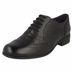Ladies Clarks Brogues Hamble Oak - D Fit - UK 3, Black