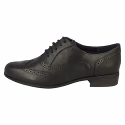 Ladies Clarks Brogues Hamble Oak - D Fit - UK 3, Black