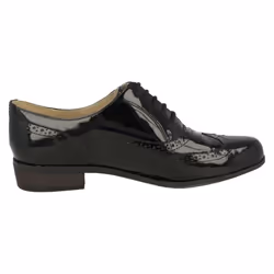 Ladies Clarks Brogues Hamble Oak - D Fit - UK 5, Black Patent
