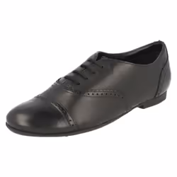 Clarks Girls Smart School Shoe Erica Lace - Black Leather - UK Size 13G - EU Size 34 - US Size 13.5W