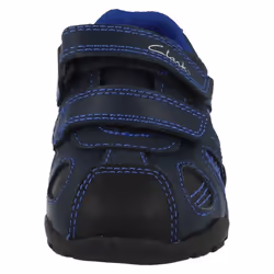 Boys Clarks Light Up Walking Shoes Brite Time - Navy Leather - UK Size 4F - EU Size 20 - US Size 4.5M