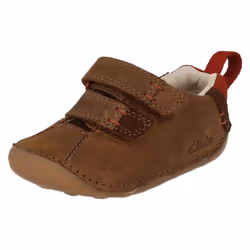 ) Boys Clarks First Shoes Cruiser Time - F Fit - UK 2.5 Infant, Tan (Brown