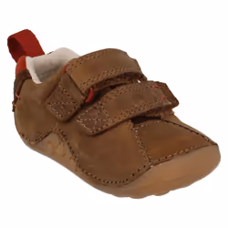 ) Boys Clarks First Shoes Cruiser Time - F Fit - UK 2.5 Infant, Tan (Brown