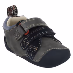 Boys Clarks First Shoes Cruiser Ship - Navy Leather - UK Size 2F - EU Size 17.5 - US Size 2.5M