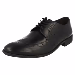 Mens Clarks Smart Brogues Chart Limit - G Fit - UK 9.5, Black