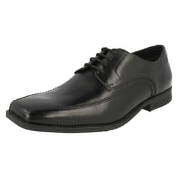 Mens Clarks Formal Lace Up Shoes Baker Lace - G Fit - UK 8.5, Black