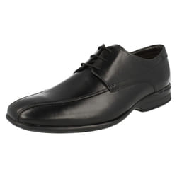 Mens Clarks Lace Up Shoes Gadwell Over - G Fit - UK 8.5, Black