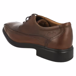 ) Mens Clarks Formal Lace Up Shoes Glevo Over - G Fit - UK 8.5, Walnut (Brown