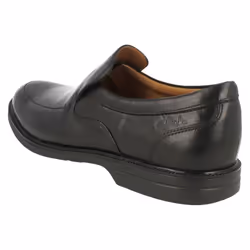 Mens Clarks Formal Slip On Shoes Bilton Step - G Fit - UK 7, Black